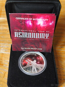 1 Oz stříbrná mince 2009 Astronomy