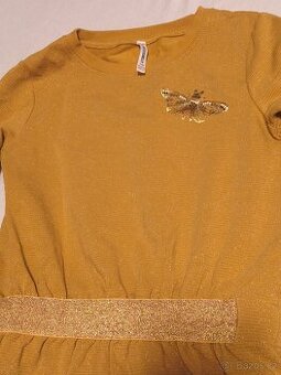 Nádherné třpytivé šaty Cocodrillo vel. 140 cm