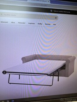 Moderní 2místná rozkládací  sedačka