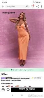 Saténové šaty Misguided