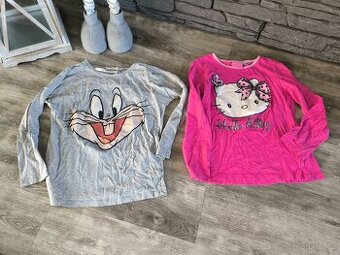 Dívčí tričko od pyžama vel. 134