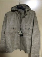 Kožená bunda semiš s kapucí Emporio Fashion - nová - sleva