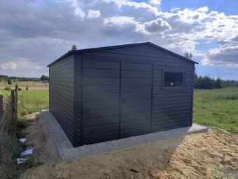 Plechová garáž 4x5 m - 1