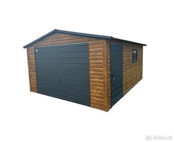 Plechová garáž 4x5m.
