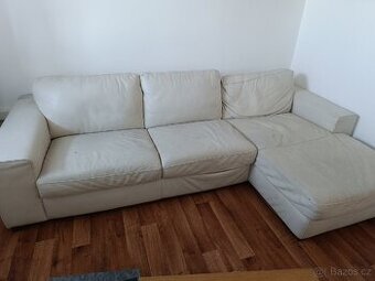 Kožená rohová sedačka