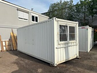 Kancelářský / obytný kontejner s mřížemi