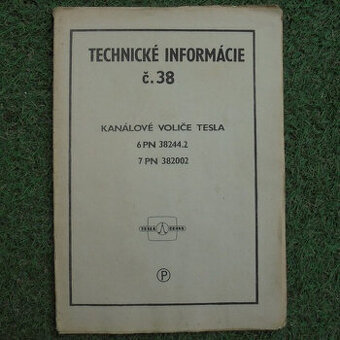 Kanálové voliče Tesla - Technické informace č. 38 - 1