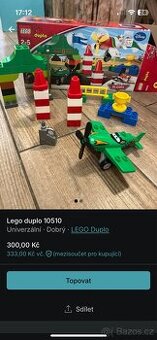 Lego duplo letadlo