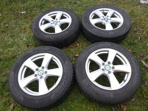 4x alu (5x112) zimní pneu 215/65 r17 (6-7 mm)