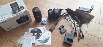 Prodám Canon EOS 77D s objektive EF 75-300mm a příslušenství