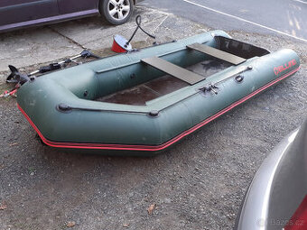 SUPER zánovní nafukovací člun ELLING s motorem