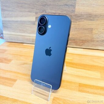 IPhone 16 256GB, black, 100% baterie, eSIM (rok záruka)
