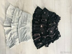 2x dívčí sukně s volány - vel. 104/110