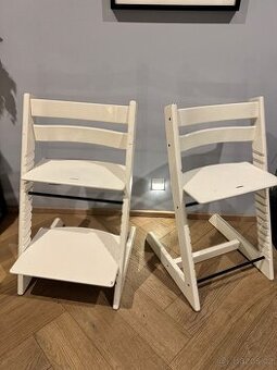 Prodám jednu nebo dvě bílérostoucí židle STOKKE Tríp Trapp