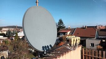 Satelitní komplet - 4 LNB, 4 přijímače