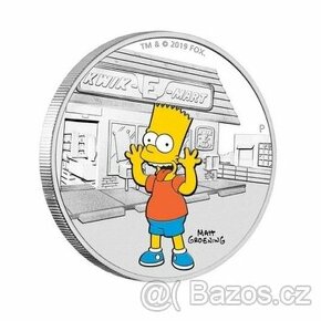 Bart Simpson stříbrná mince 1 oz Proof