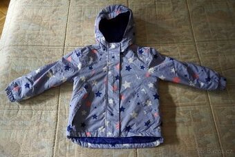 Dětská dívčí zimní bunda s hvězdami vel.110/116