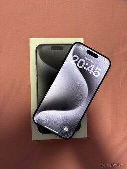 iPhone 15 Pro 128GB – Black Titanium – TOP STAV