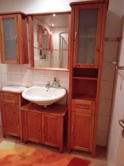 dřevěná, koupelnová, 5 dílná sestava