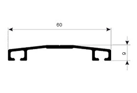 krycí lišta polykarbonát