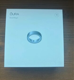 Oura ring 4 brushed silver, velikost 11