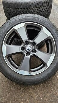 Alu kola Škoda Karoq R17 5x112 ET42 + Dunlop 98% v
