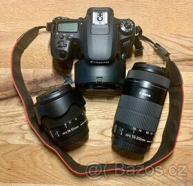 Canon EOS 77D DSLR - včetně 3 objektivů a fotobrašny