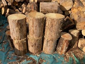 Palivové dřevo suché - štípané i špalky