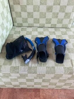 potápěčské sada ploutve plus šnorchl v dobrém stavu