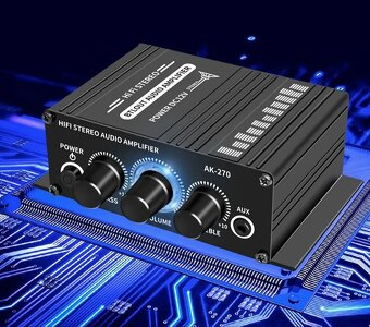 Mini Hi-fi zesilovač 2x20W