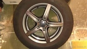 alu kola Alutec 15" 6JX15H2 Antracit+letní pneu Continental1