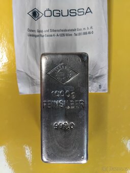Investiční stříbro.  1 kg - 1