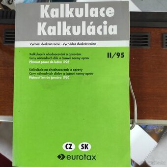 prodám kalkulace EUROTAX - 1