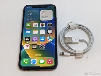 iPhone X 64gb space black. Baterie 100%. Záruka 6 měsíců.