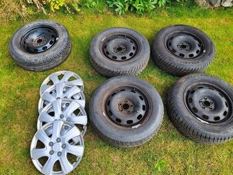 Plechová kola + pneu 195/65 R15 - 1