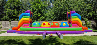 Nafukovací překážková dráha koule BigBallers Wipeout skákací