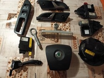 Škoda octavia 2  rádio,kliky, ventilátor aj