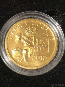 Zlatá mince hamr v Dobřívě - BK