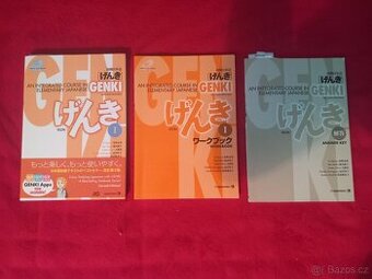 Genki - učebnice, pracovní sešit, a klíč cvičení