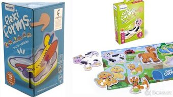 Puzzle Miniland Flexi Form dopravní prostředky + zvířata