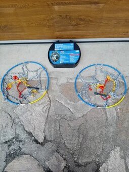 Sněhové řetězy, ocelové, rychloupínací.(Jeden pár)