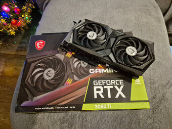 MSI GeForce RTX 3060 Ti GAMING X 8GB LHR - TOP stav, komplet