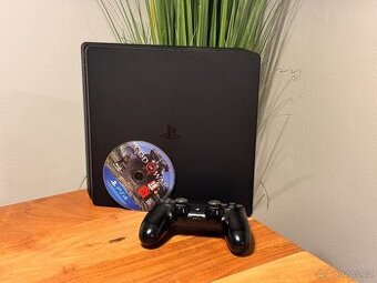 PS4 Slim 1TB, plně funkční, po základním servisu - čistý