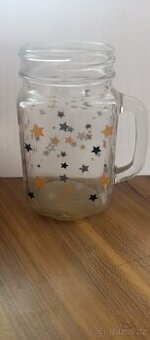 Krásné zavařovací sklenice s uchem, 2ks