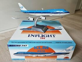 KOVOVÝ MODEL LETADLA Boeing 747 KLM 1:200 - 1