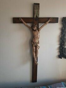 Kříž délka 152cm,  Kristus 83cm