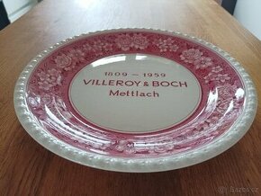 PĚKNÝ VÝROČNÍ TALÍŘ VILLEROY A BOCH 1959