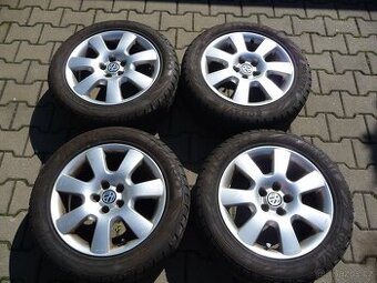 ALU KOLA 16 5x100 ŠKODA 205/55R16 OCTÁVIA 1,GOLF 4,BORA