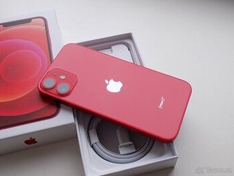 APPLE iPhone 12 mini 128GB Product RED - ZÁRUKA - 100% BATER
