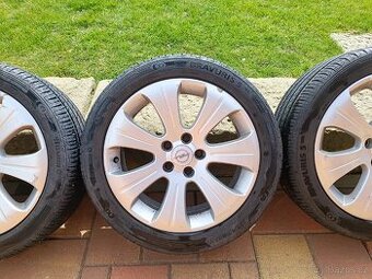 Originál kola Opel 17x7.0 ET 39 + letní pneu 7mm